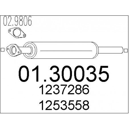 Silencieux avant MTS
