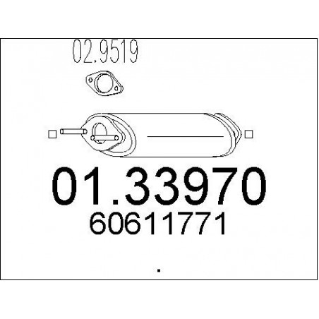 Silencieux avant MTS