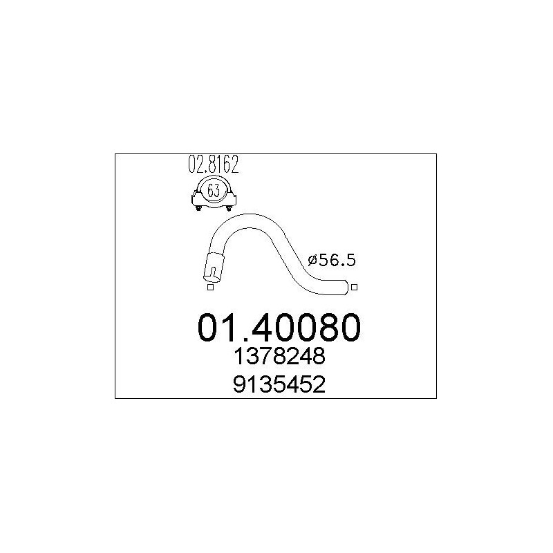 Tuyau d'échappement MTS