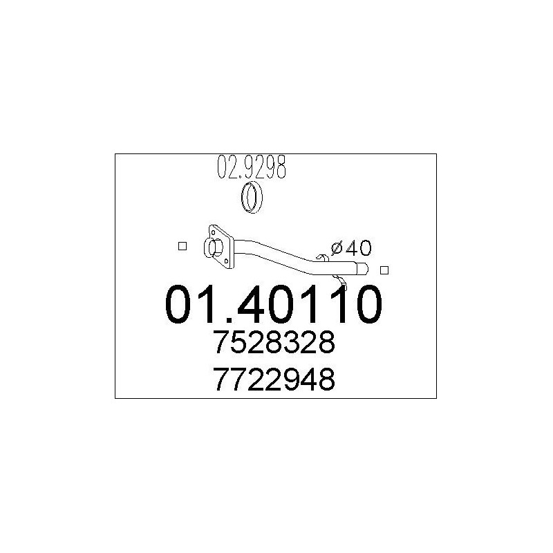 Tuyau d'échappement MTS