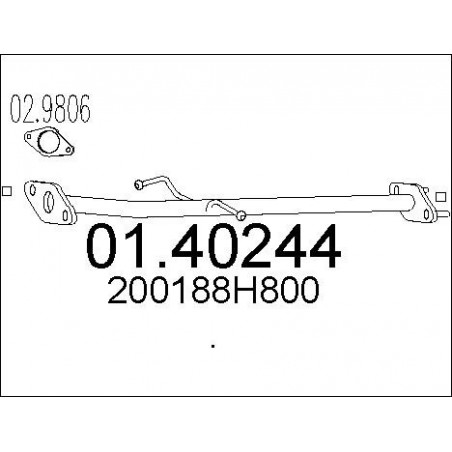 Tuyau d'échappement MTS