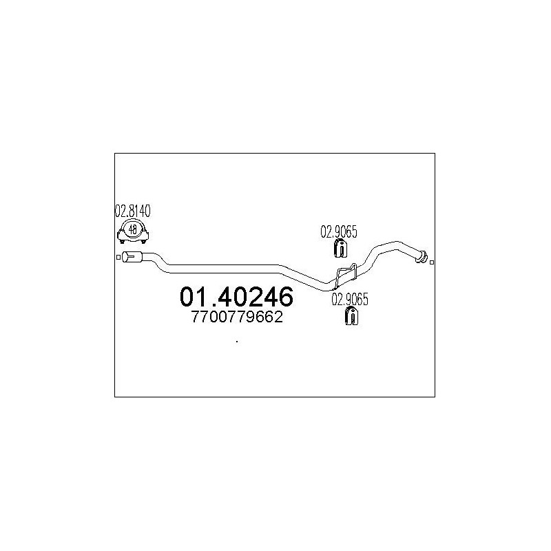 Tuyau d'échappement MTS