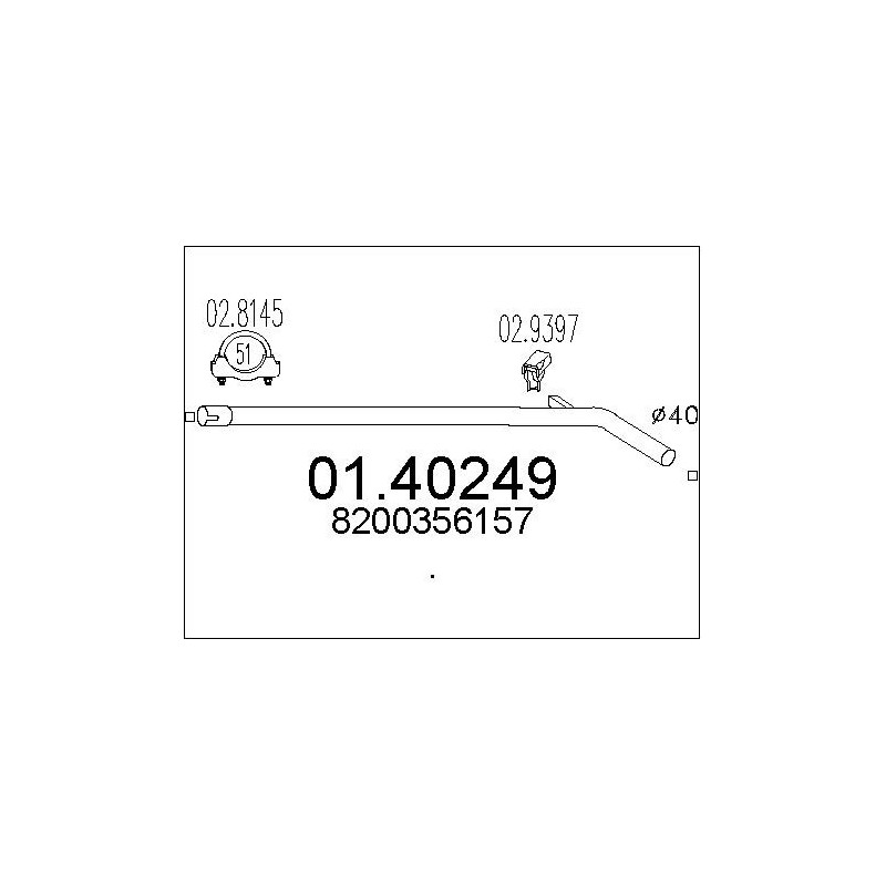 Tuyau d'échappement MTS