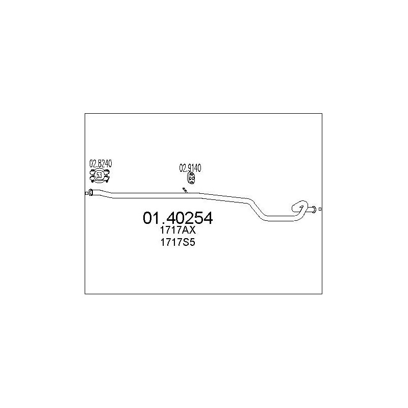 Tuyau d'échappement MTS