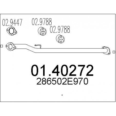 Tuyau d'échappement MTS