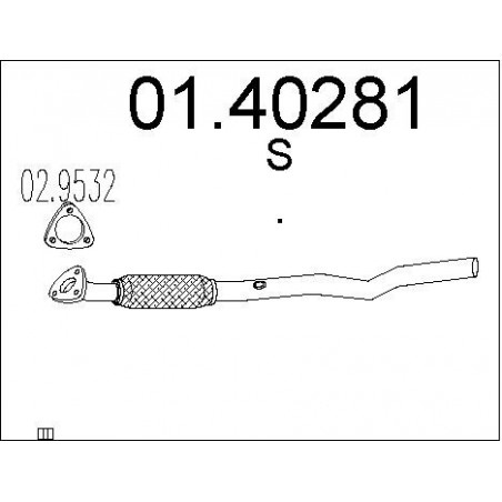 Tuyau d'échappement MTS