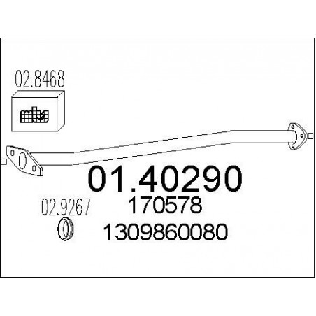 Tuyau d'échappement MTS