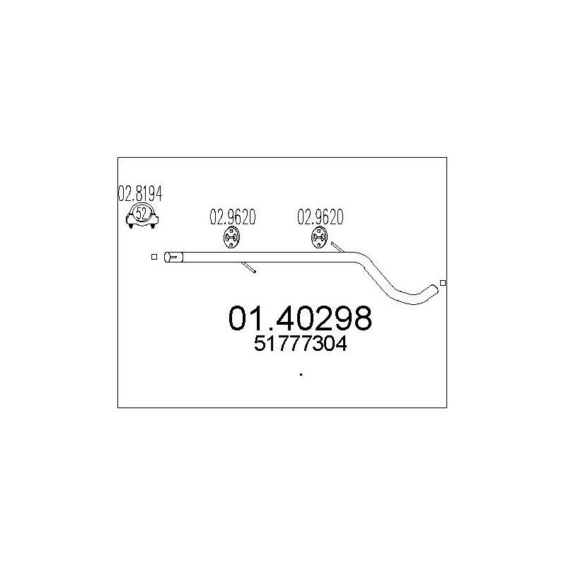 Tuyau d'échappement MTS