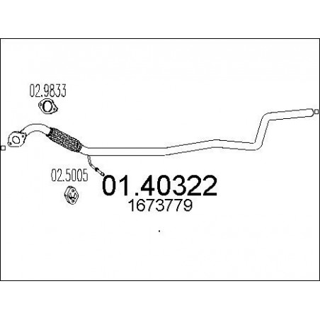 Tuyau d'échappement MTS