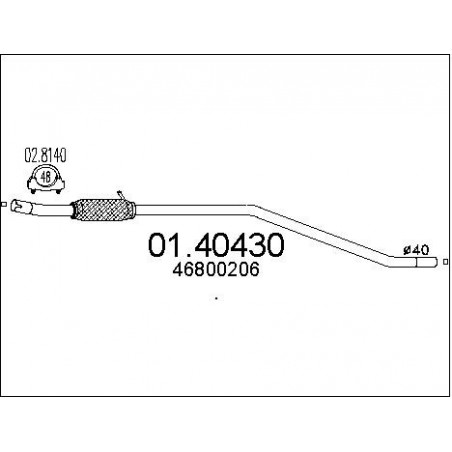 Tuyau d'échappement MTS