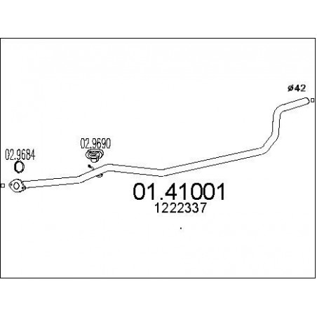 Tuyau d'échappement MTS