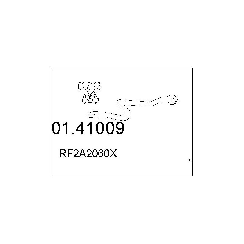 Tuyau d'échappement MTS