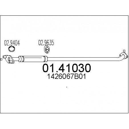 Tuyau d'échappement MTS