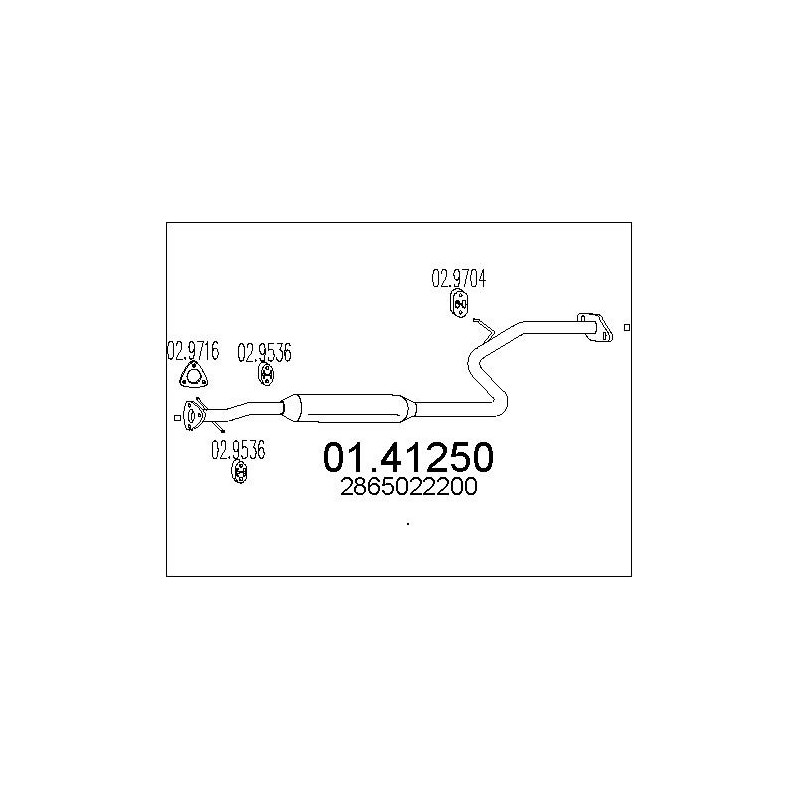 Tuyau d'échappement MTS