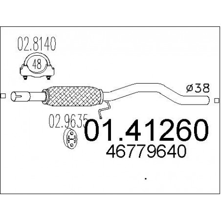 Tuyau d'échappement MTS