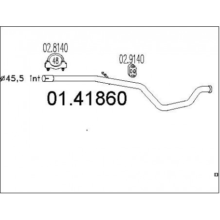 Tuyau d'échappement MTS