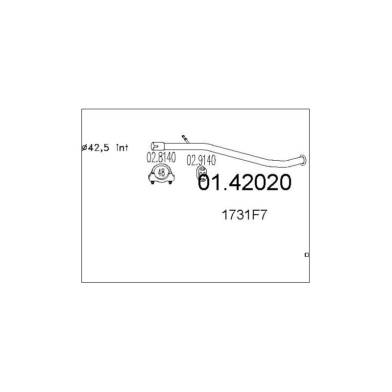 Tuyau d'échappement MTS