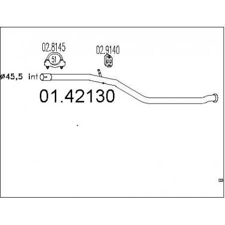 Tuyau d'échappement MTS