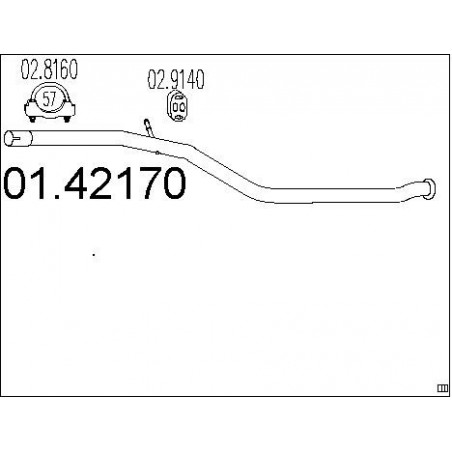 Tuyau d'échappement MTS