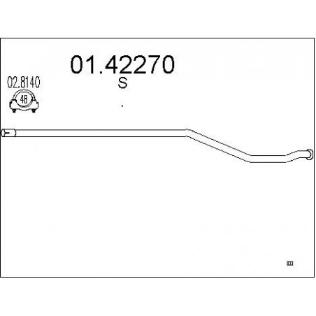 Tuyau d'échappement MTS
