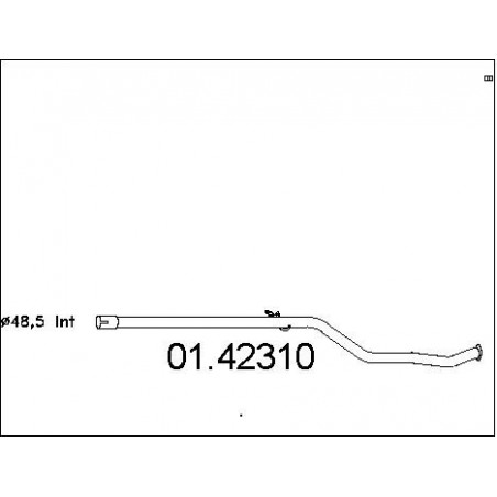 Tuyau d'échappement MTS