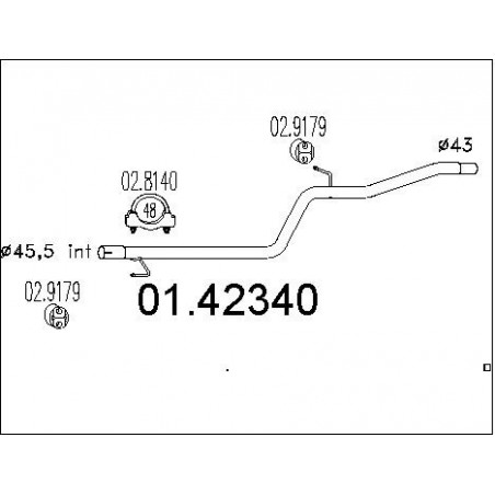 Tuyau d'échappement MTS