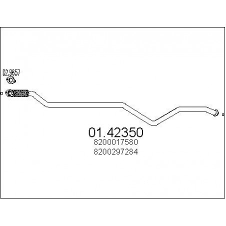 Tuyau d'échappement MTS