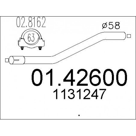 Tuyau d'échappement MTS