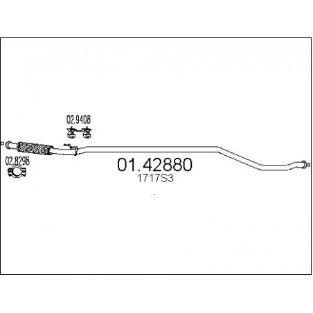 Tuyau d'échappement MTS