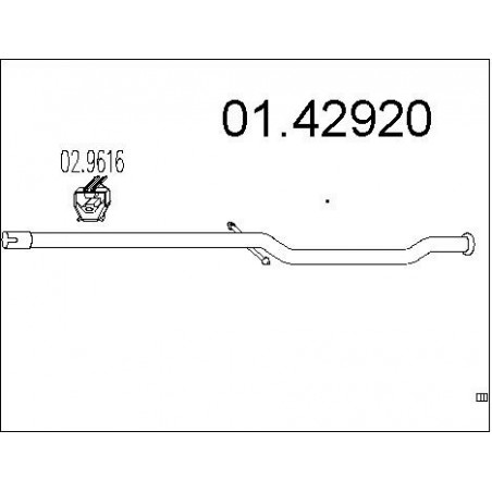 Tuyau d'échappement MTS