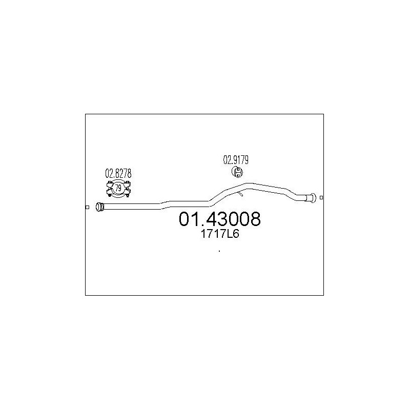 Tuyau d'échappement MTS