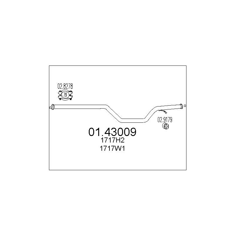 Tuyau d'échappement MTS
