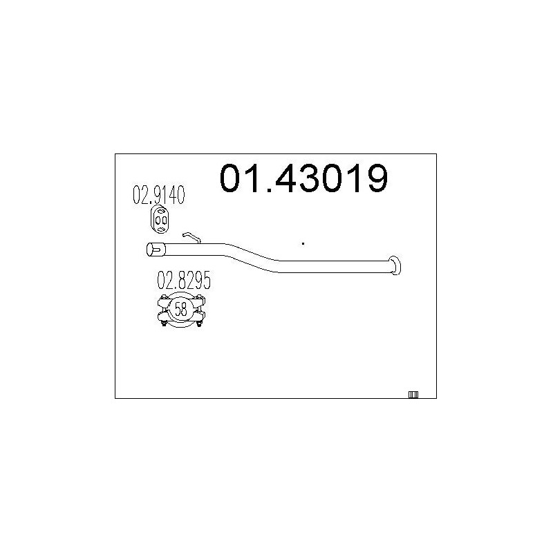 Tuyau d'échappement MTS