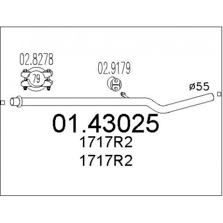 Tuyau d'échappement MTS