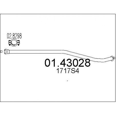 Tuyau d'échappement MTS