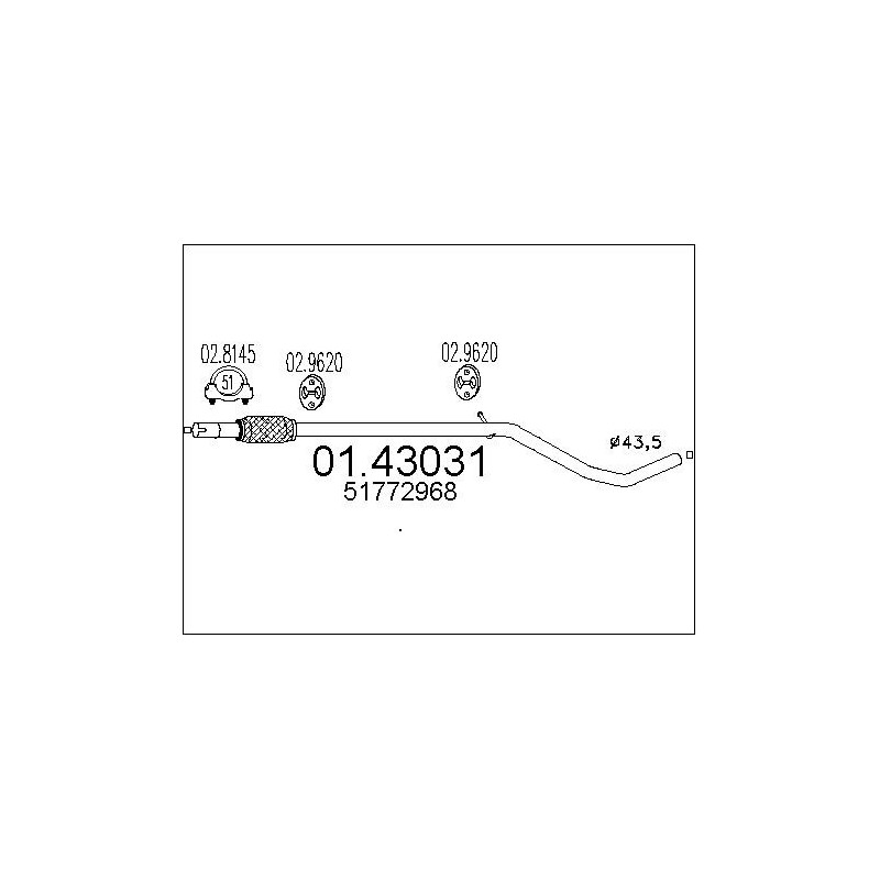 Tuyau d'échappement MTS