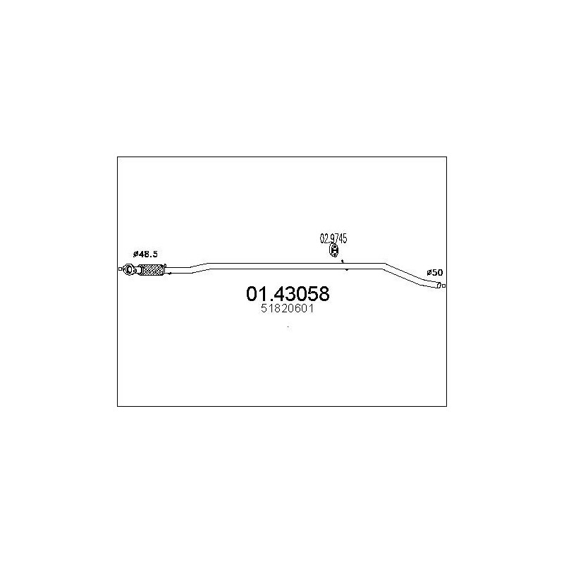 Tuyau d'échappement MTS