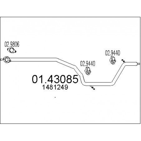 Tuyau d'échappement MTS