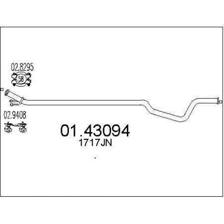 Tuyau d'échappement MTS