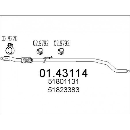 Tuyau d'échappement MTS