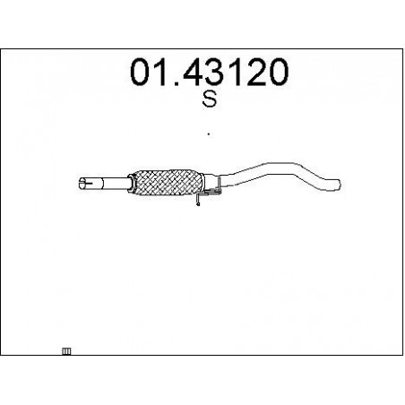 Tuyau d'échappement MTS