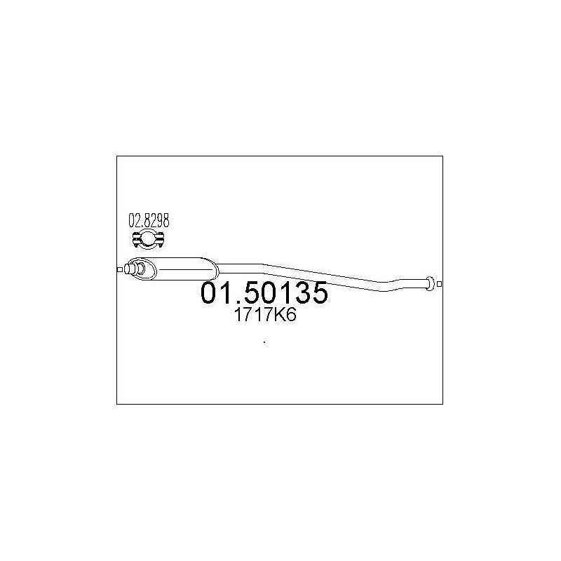 Silencieux intermédiaire MTS
