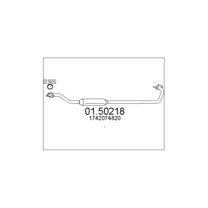 Silencieux intermédiaire MTS