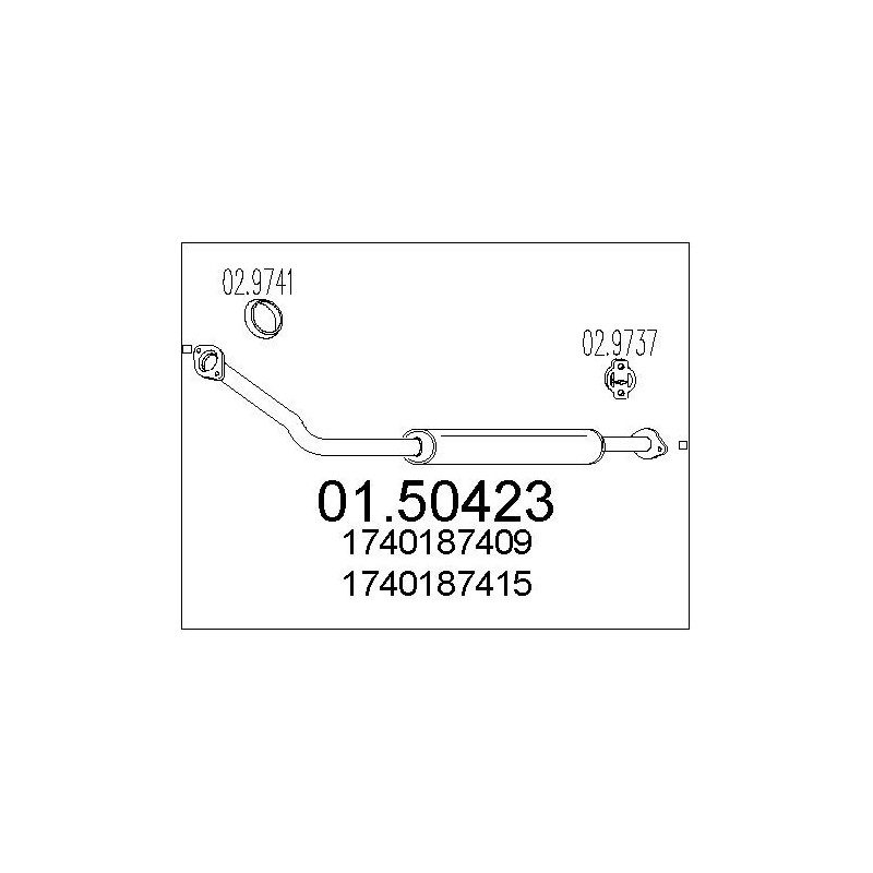 Silencieux intermédiaire MTS