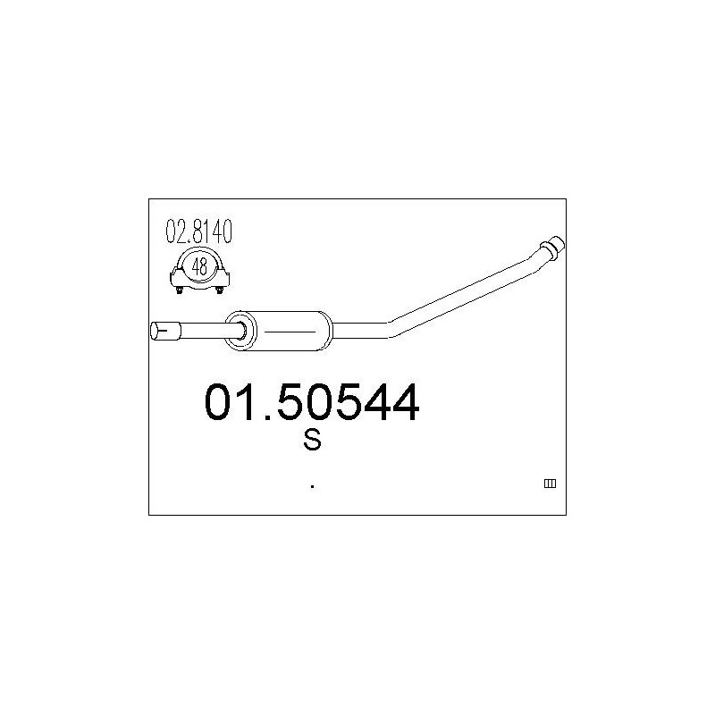 Silencieux intermédiaire MTS