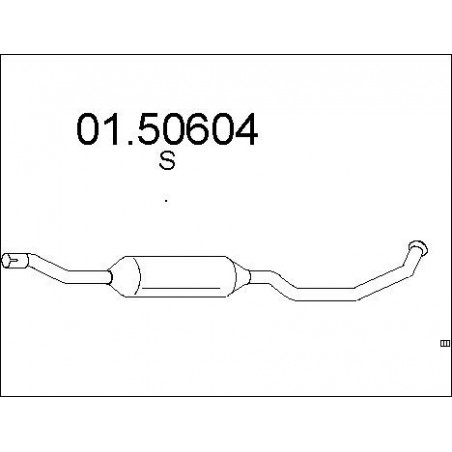 Silencieux intermédiaire MTS