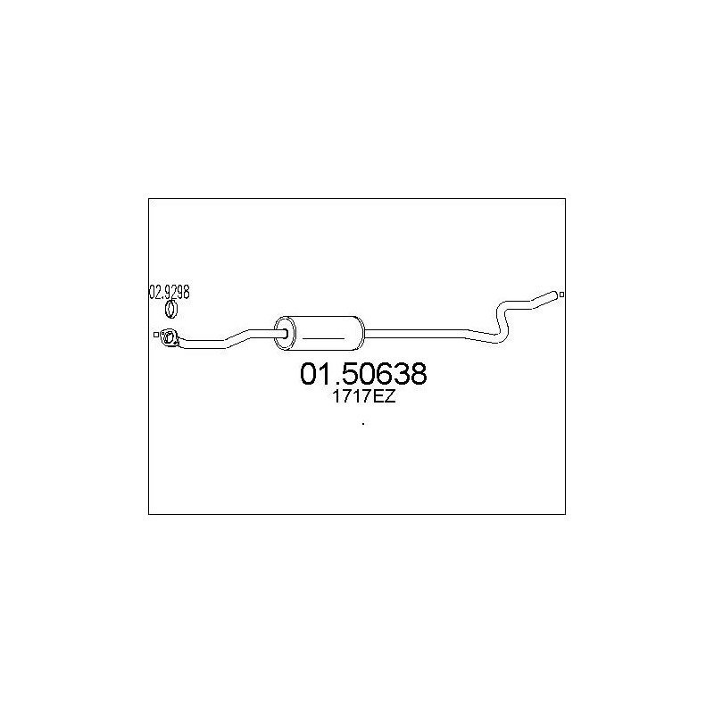 Silencieux intermédiaire MTS