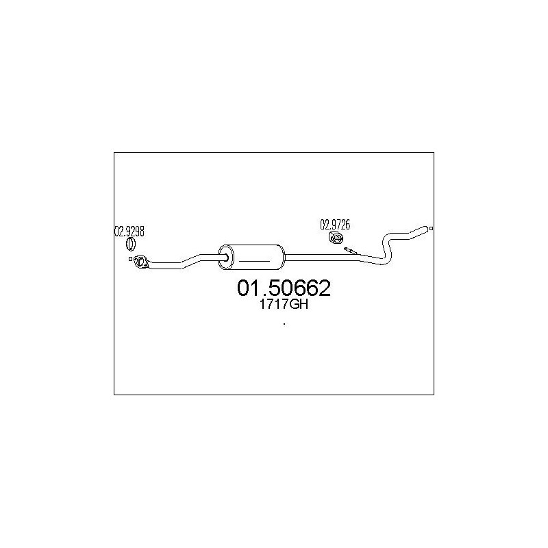 Silencieux intermédiaire MTS