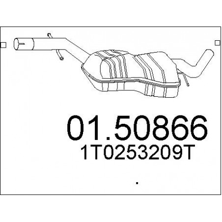 Silencieux intermédiaire MTS