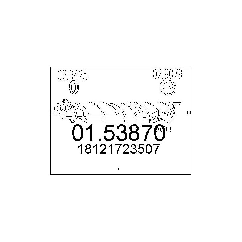 Silencieux intermédiaire MTS